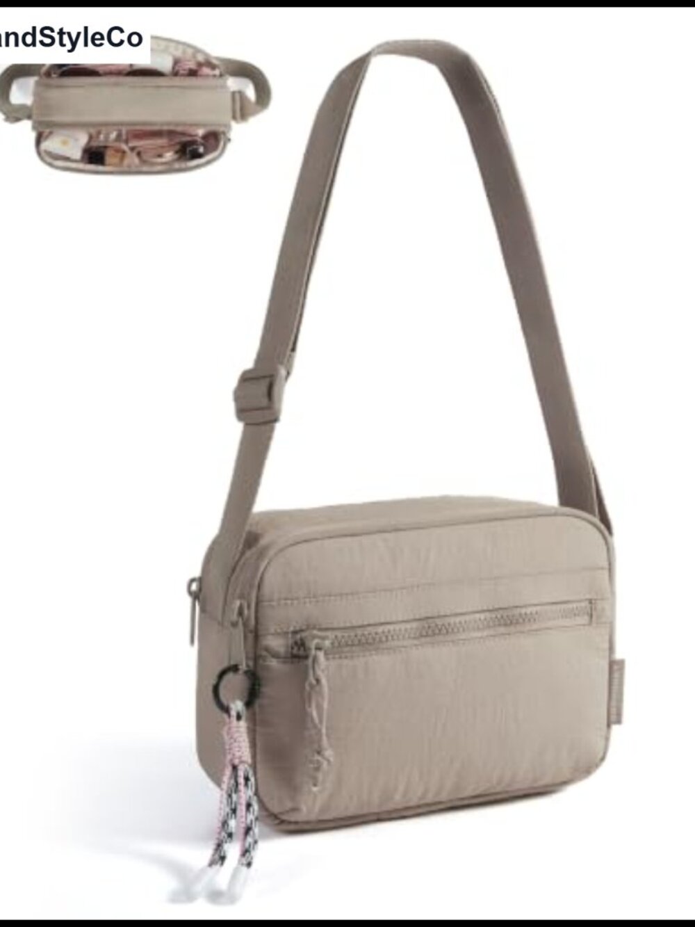 BAGSMART Small Crossbody Purse for Women - Water-Resistant Nylon Handbag